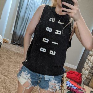 UA dry fit cut off shirt